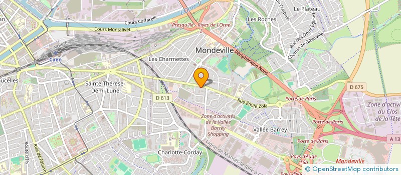 localisation de l'entreprise SCI MARIN à MONDEVILLE