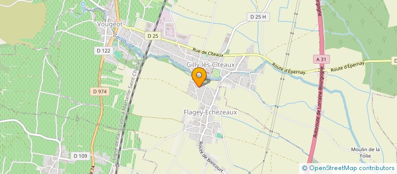 localisation de l'entreprise SCI MARIN  FLAGEY-ECHEZEAUX