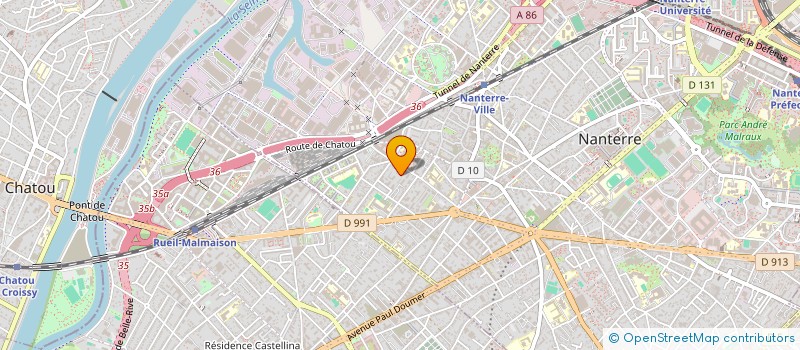 localisation de l'entreprise SCI MARIN RIO  NANTERRE