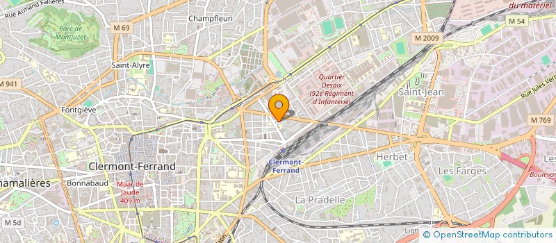 localisation de l'entreprise SCI MARINA  CLERMONT-FERRAND