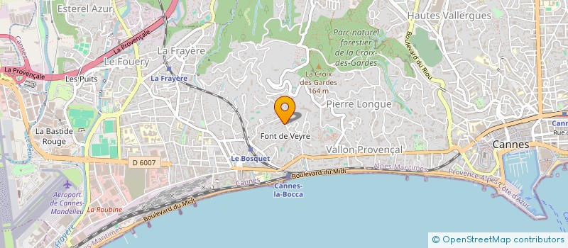 localisation de l'entreprise SCI MARINA à CANNES