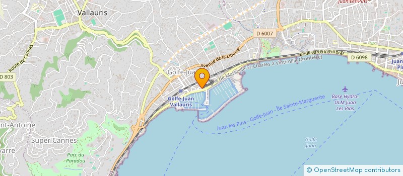 localisation de l'entreprise SCI MARINA à VALLAURIS
