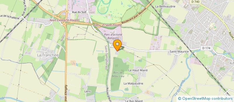 localisation de l'entreprise SCI MARINA  BEAUVOIR-SUR-NIORT