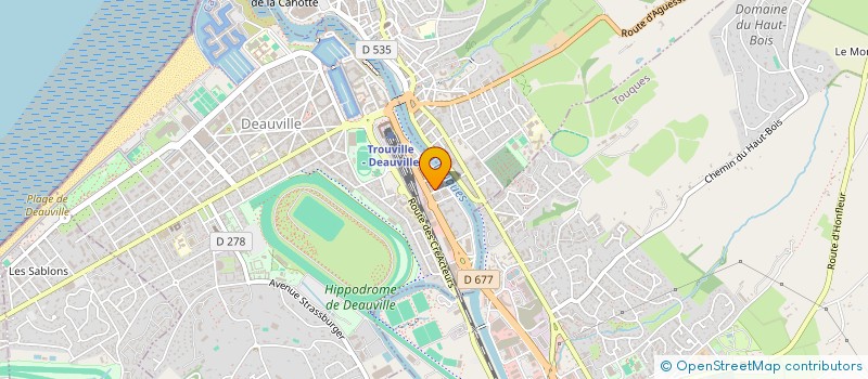 localisation de l'entreprise SCI MARINA  TOUQUES