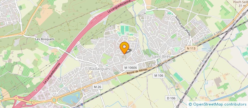 localisation de l'entreprise SCI MARINA à BAILLARGUES