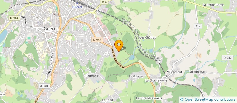 localisation de l'entreprise SCI MARINA  GUERET