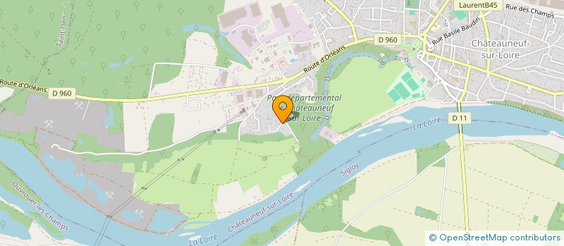 localisation de l'entreprise SCI MARINA à CHATEAUNEUF-SUR-LOIRE