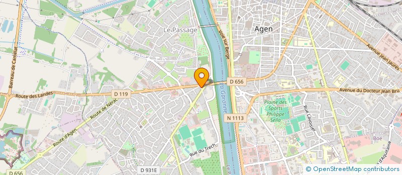 localisation de l'entreprise SCI MARINA  LE PASSAGE