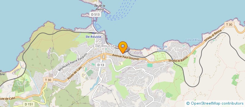localisation de l'entreprise SCI MARINA P. à L'ILE-ROUSSE