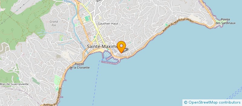 localisation de l'entreprise SCI MARINA STE MAXIME à SAINTE-MAXIME