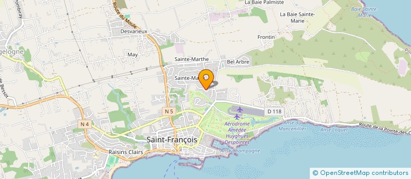localisation de l'entreprise SCI MARINA VILLAGE DE SAINT FRANCOIS à SAINT-FRANCOIS