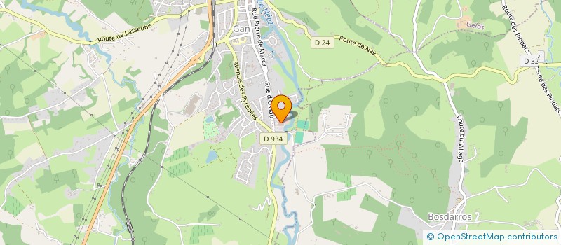 localisation de l'entreprise SCI MARINAY  GAN