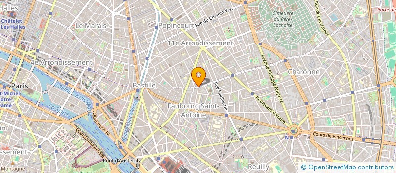 localisation de l'entreprise SCI MARINE à PARIS