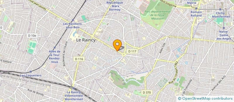 localisation de l'entreprise SCI MARINE  LE RAINCY