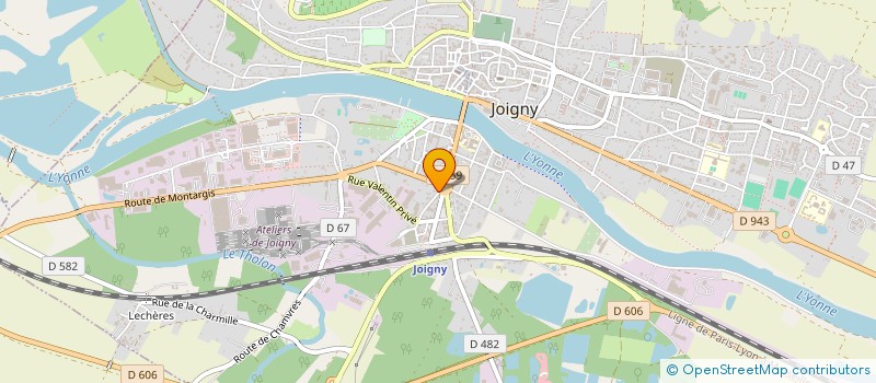 localisation de l'entreprise SCI MARINE à JOIGNY