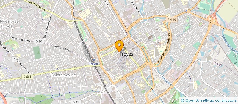 localisation de l'entreprise SCI MARINE à TROYES