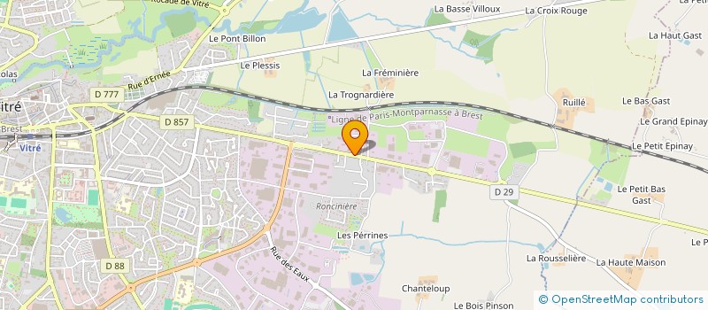 localisation de l'entreprise SCI MARINE  VITRE