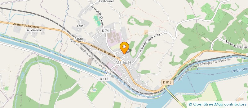 localisation de l'entreprise SCI MARINE  MALAUSE