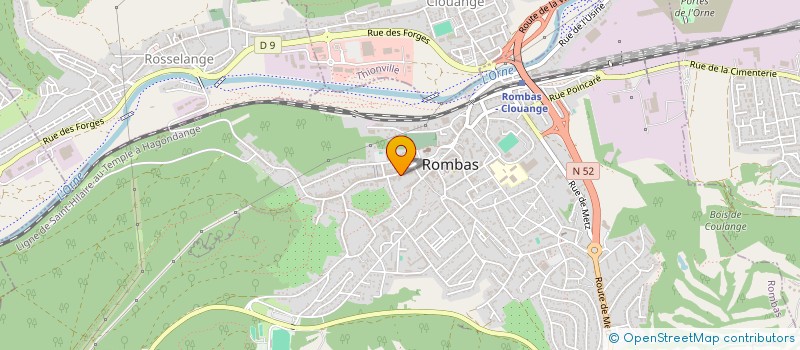 localisation de l'entreprise SCI MARINE  ROMBAS