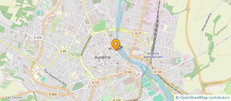 localisation de l'entreprise SCI MARINE à AUXERRE