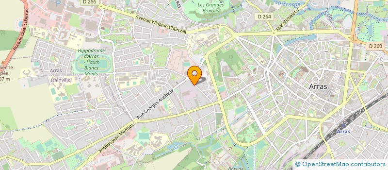 localisation de l'entreprise SCI MARINE à ARRAS