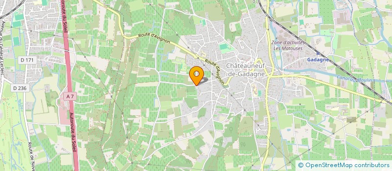 localisation de l'entreprise SCI MARINE  CHATEAUNEUF-DE-GADAGNE