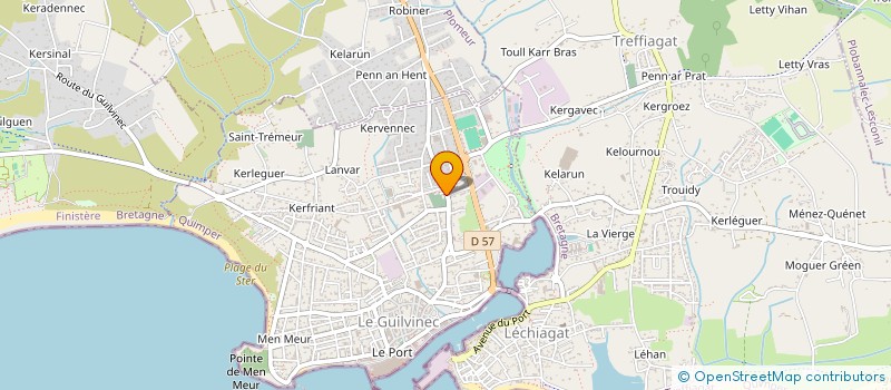 localisation de l'entreprise SCI MARINE  GUILVINEC