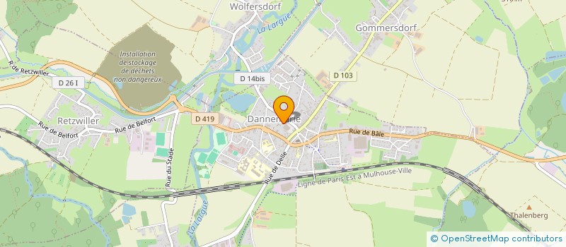 localisation de l'entreprise SCI MARINE  DANNEMARIE