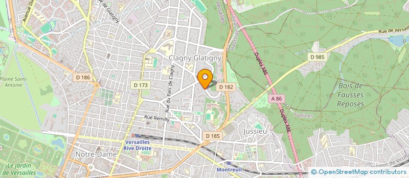 localisation de l'entreprise SCI MARINE à VERSAILLES