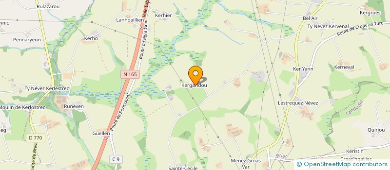 localisation de l'entreprise SCI MARINE  BRIEC