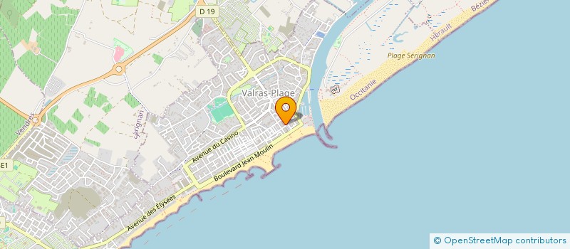 localisation de l'entreprise SCI MARINE  VALRAS-PLAGE