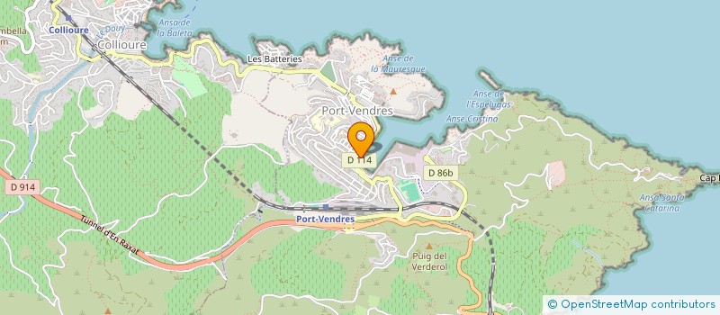 localisation de l'entreprise SCI MARINE  PORT-VENDRES