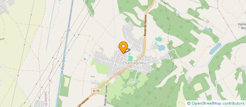 localisation de l'entreprise SCI MARINE  CHAMAGNIEU