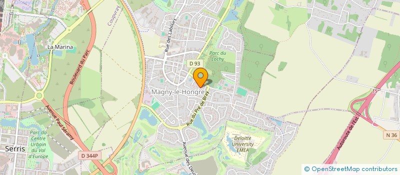 localisation de l'entreprise SCI MARINE  MAGNY-LE-HONGRE