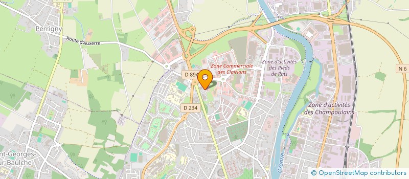 localisation de l'entreprise SCI MARINE  AUXERRE