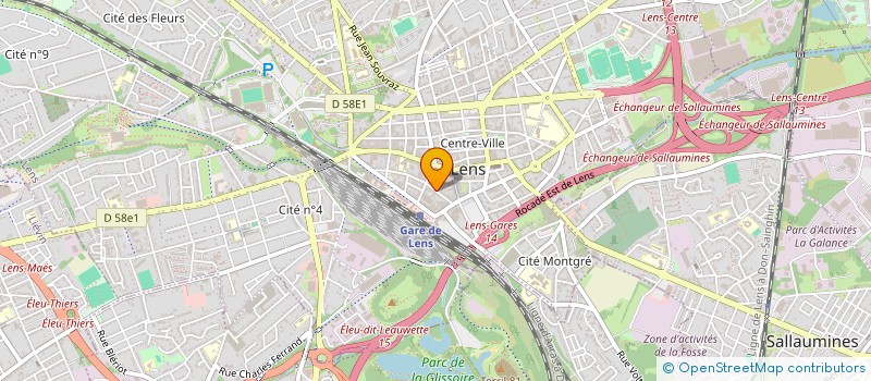 localisation de l'entreprise SCI MARINE CINQ  LENS