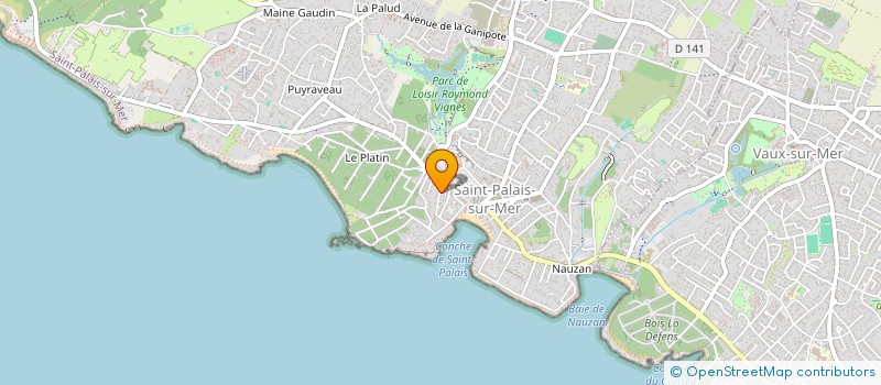 localisation de l'entreprise SCI MARINE LOISIRS  SAINT-PALAIS-SUR-MER