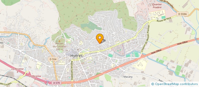 localisation de l'entreprise SCI MARINE TOURELLES à HYERES