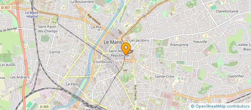 localisation de l'entreprise SCI MARINEAUDE  LE MANS