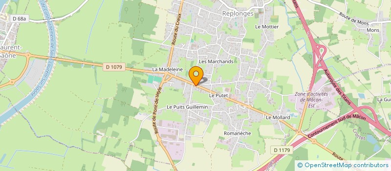 localisation de l'entreprise SCI MARINETTE  REPLONGES