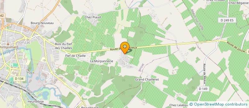 localisation de l'entreprise SCI MARINETTE  JONZAC