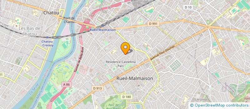 localisation de l'entreprise SCI MARINIERE 25 à RUEIL-MALMAISON