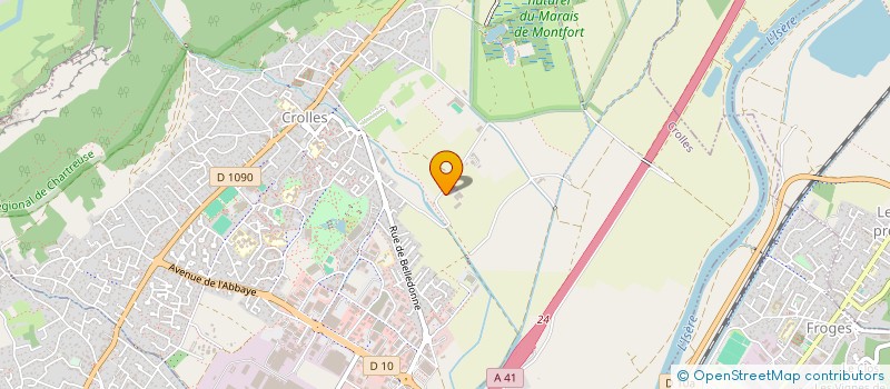 localisation de l'entreprise SCI MARINIERE  CROLLES