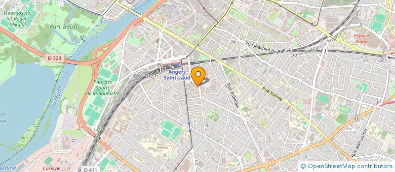 localisation de l'entreprise SCI MARINIERS à ANGERS