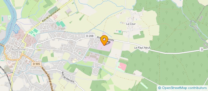 localisation de l'entreprise SCI MARINIOT  AUXONNE