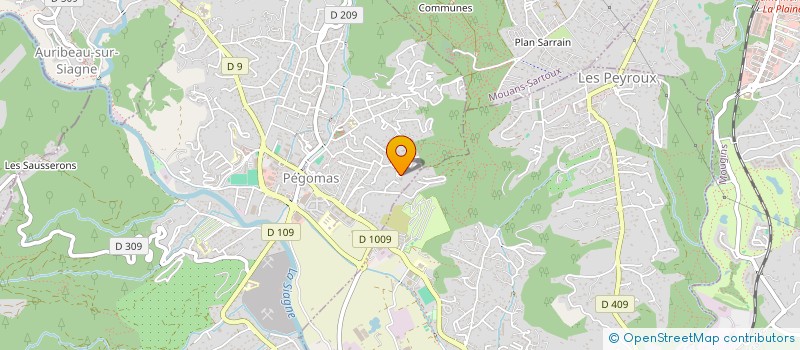 localisation de l'entreprise SCI MARINO  PEGOMAS