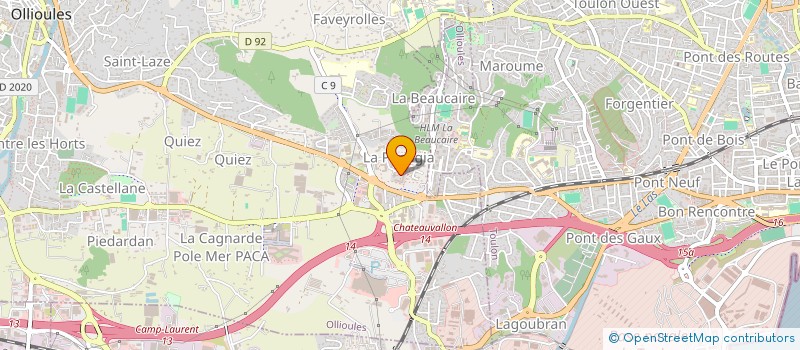 localisation de l'entreprise SCI MARINON  OLLIOULES