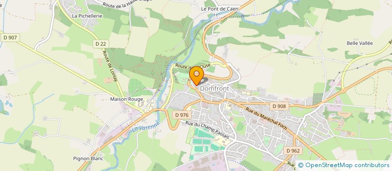 localisation de l'entreprise SCI MARINY à DOMFRONT-EN-POIRAIE