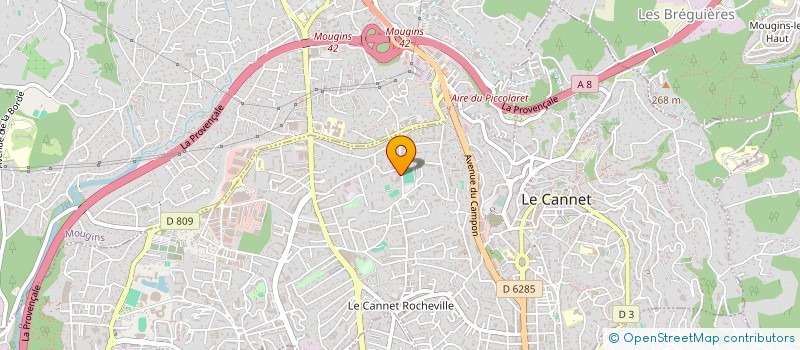 localisation de l'entreprise SCI MARIOLINA à LE CANNET
