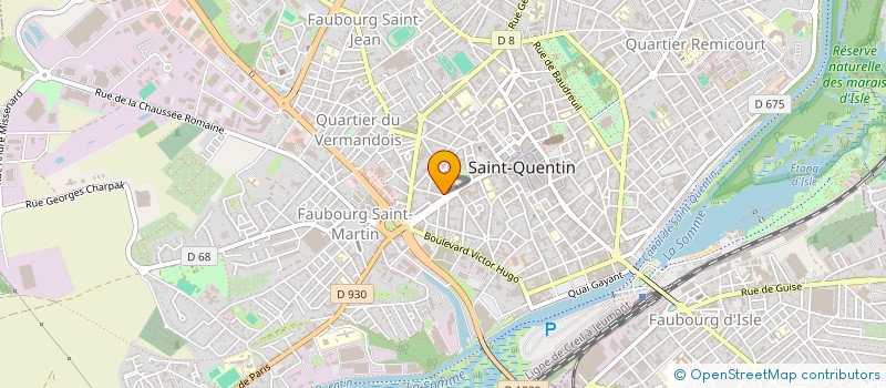 localisation de l'entreprise SCI MARIOLLE PINGUET  SAINT-QUENTIN